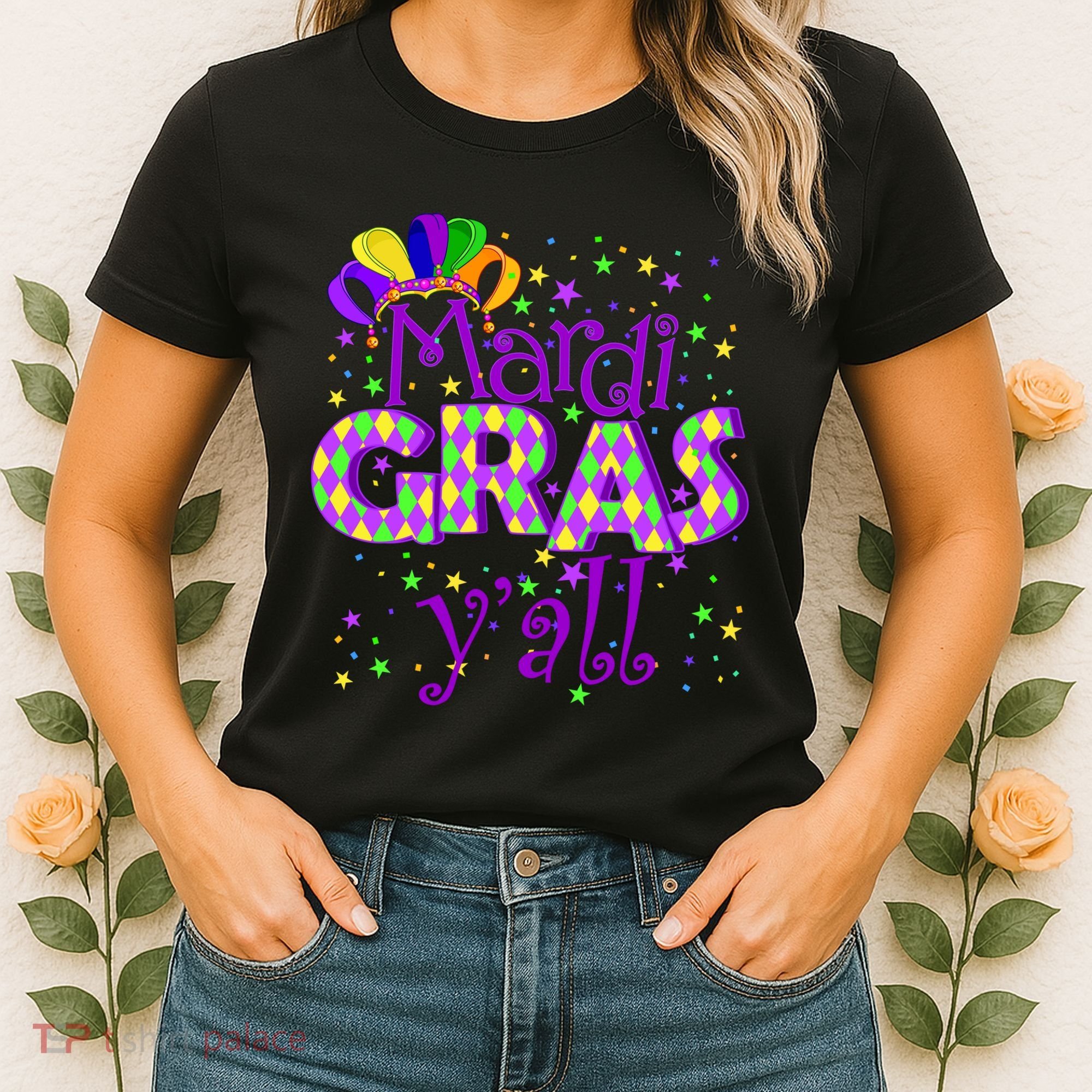 Mardi Gras Y'all New Orleans Party Women's T-Shirt