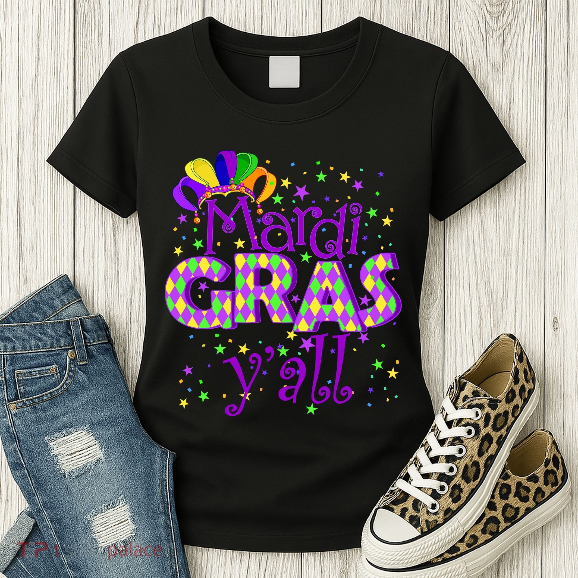 Mardi Gras Y'all New Orleans Party Women's T-Shirt