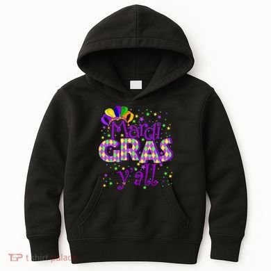 Mardi Gras Y'all New Orleans Party Kids Hoodie