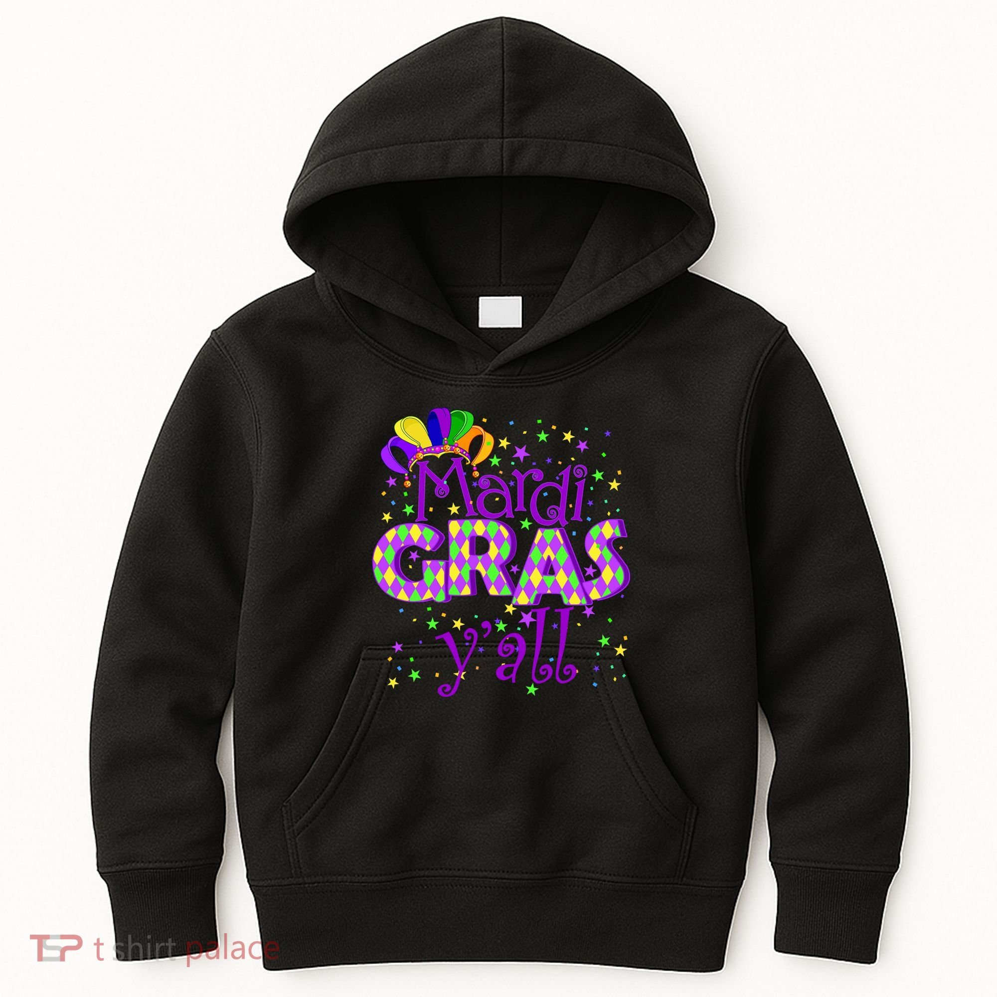 Mardi Gras Y'all New Orleans Party Kids Hoodie