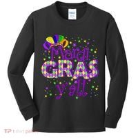Mardi Gras Y'all New Orleans Party Kids Long Sleeve Shirt thumb 0