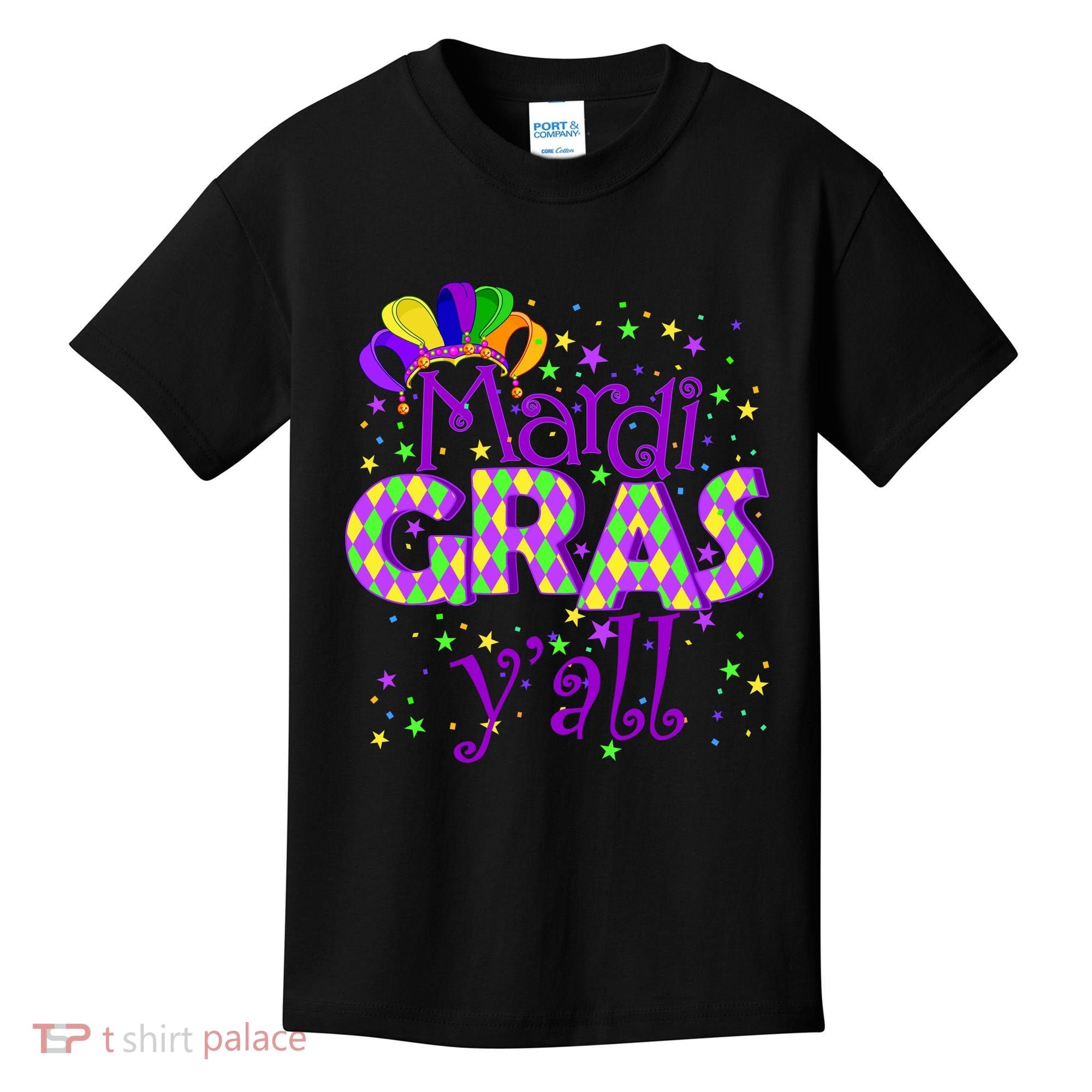 Mardi Gras Y'all New Orleans Party Kids T-Shirt