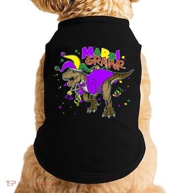 Mardi Grawr T-Rex Doggie Tank