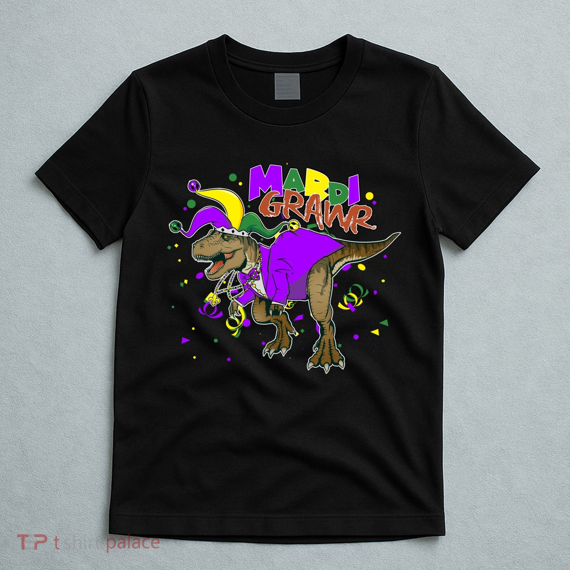 Mardi Grawr T-Rex T-Shirt