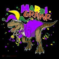 Mardi Grawr T-Rex T-Shirt thumb 7