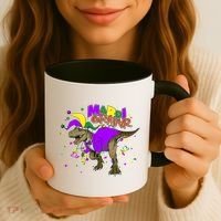 Mardi Grawr T-Rex Coffee Mug thumb 3