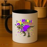 Mardi Grawr T-Rex Coffee Mug thumb 4