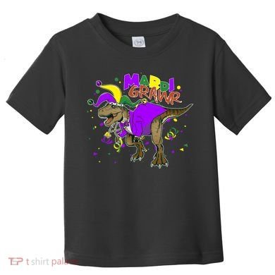 Mardi Grawr T-Rex Toddler T-Shirt