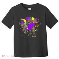 Mardi Grawr T-Rex Toddler T-Shirt thumb 0