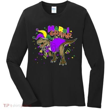 Mardi Grawr T-Rex Women's Long Sleeve Shirt