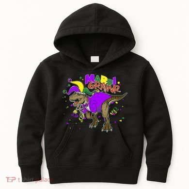 Mardi Grawr T-Rex Kids Hoodie