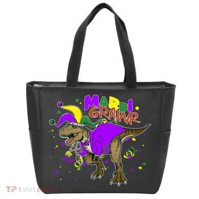 Mardi Grawr T-Rex Tote Bag