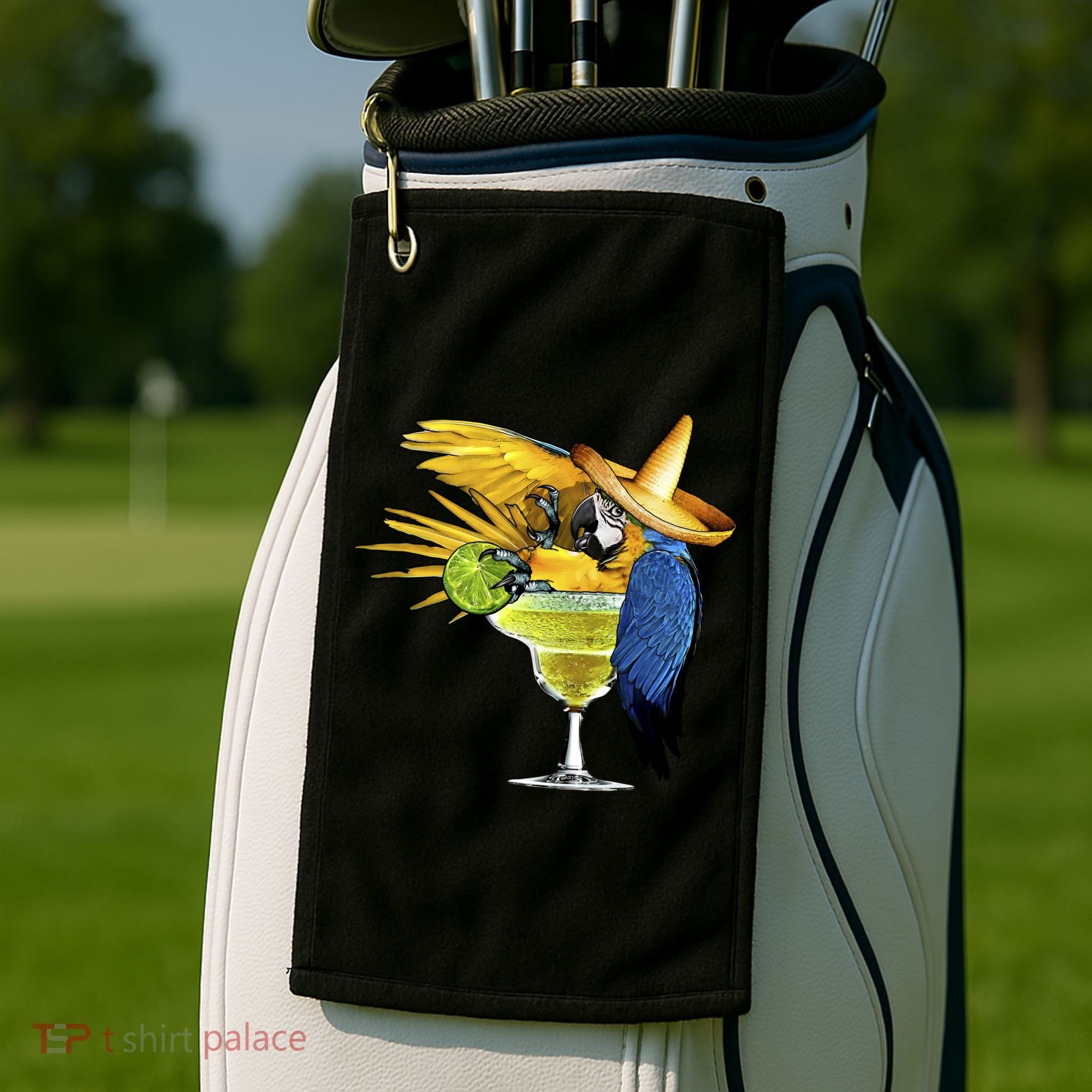 Margarita Parrot Golf Towel