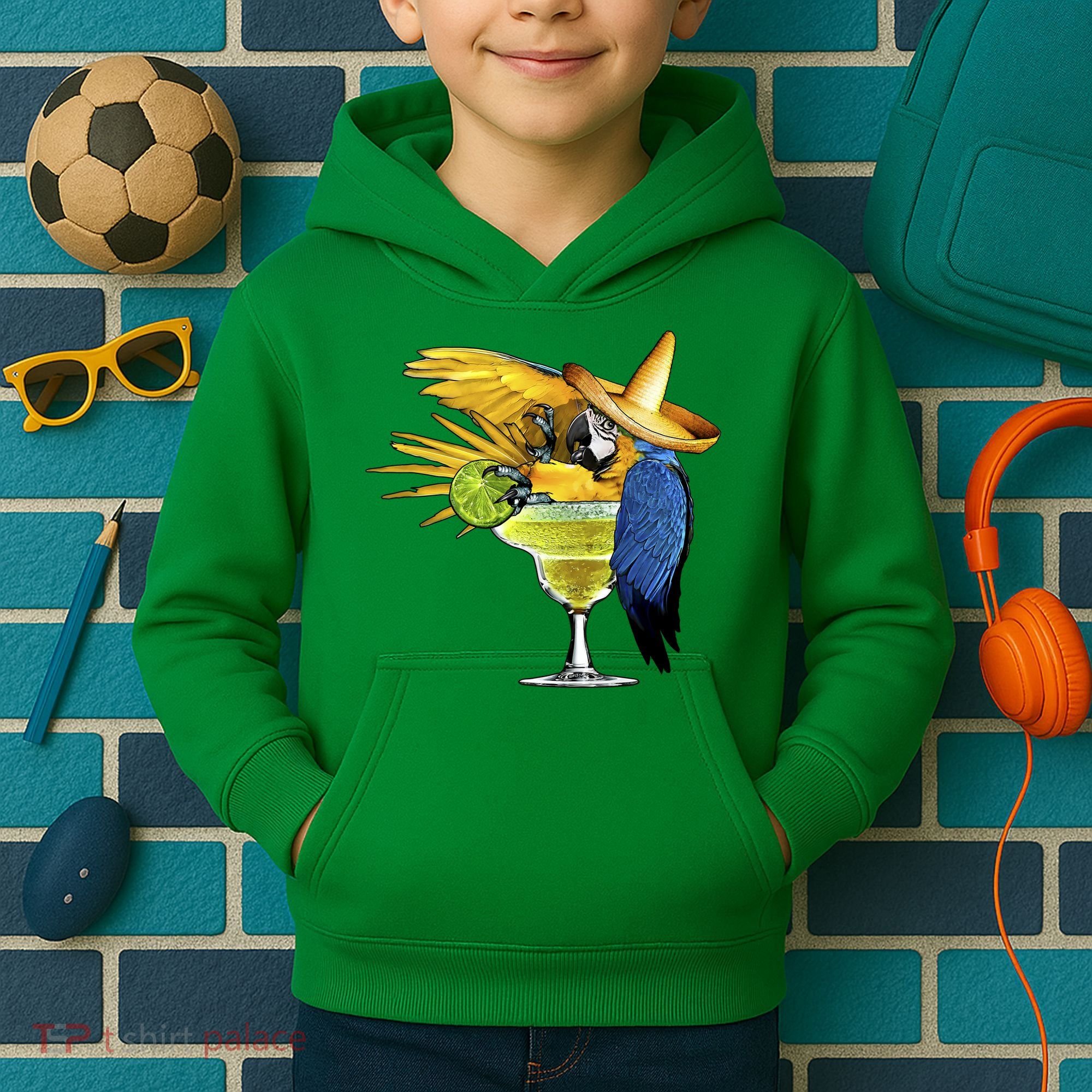 Margarita Parrot Kids Hoodie