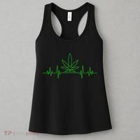 Marijuana Leaf Heartbeat Women's Tank Top thumb 3