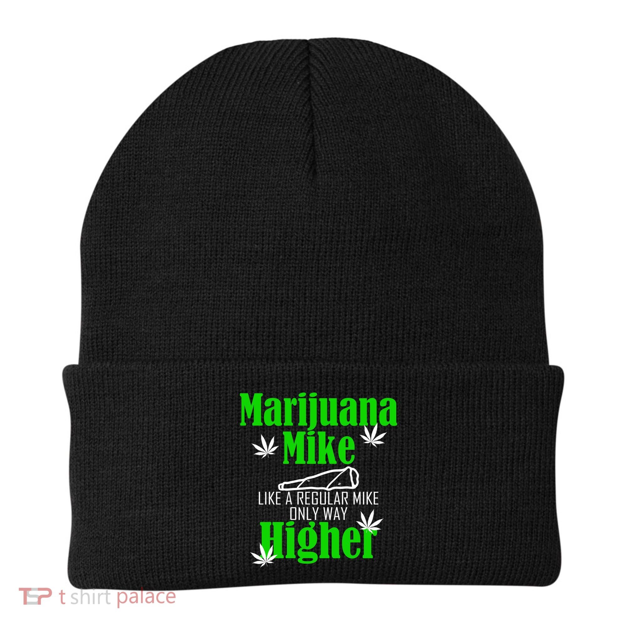 Marijuana Mike Funny Weed 420 Cannabis Beanie