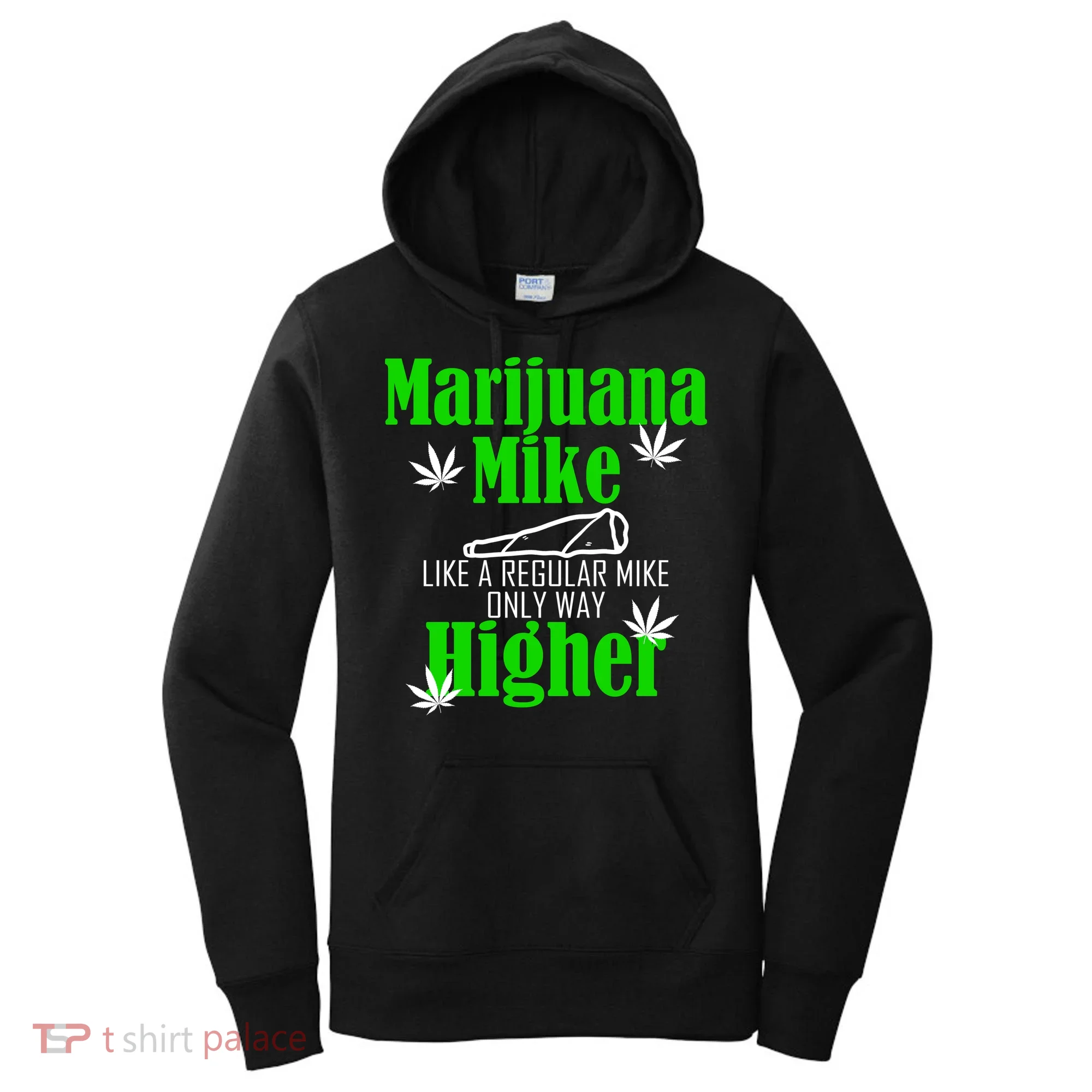 Marijuana Mike Funny Weed 420 Cannabis Women's Hoodie