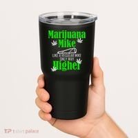 Marijuana Mike Funny Weed 420 Cannabis Tumbler thumb 2