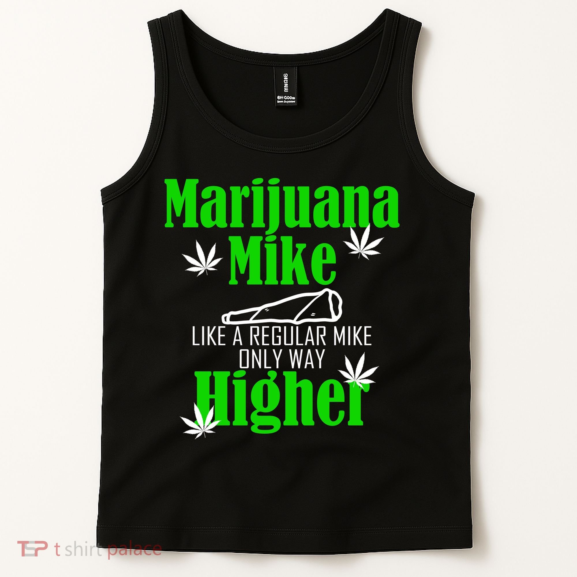 Marijuana Mike Funny Weed 420 Cannabis Tank Top