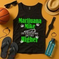 Marijuana Mike Funny Weed 420 Cannabis Tank Top thumb 4