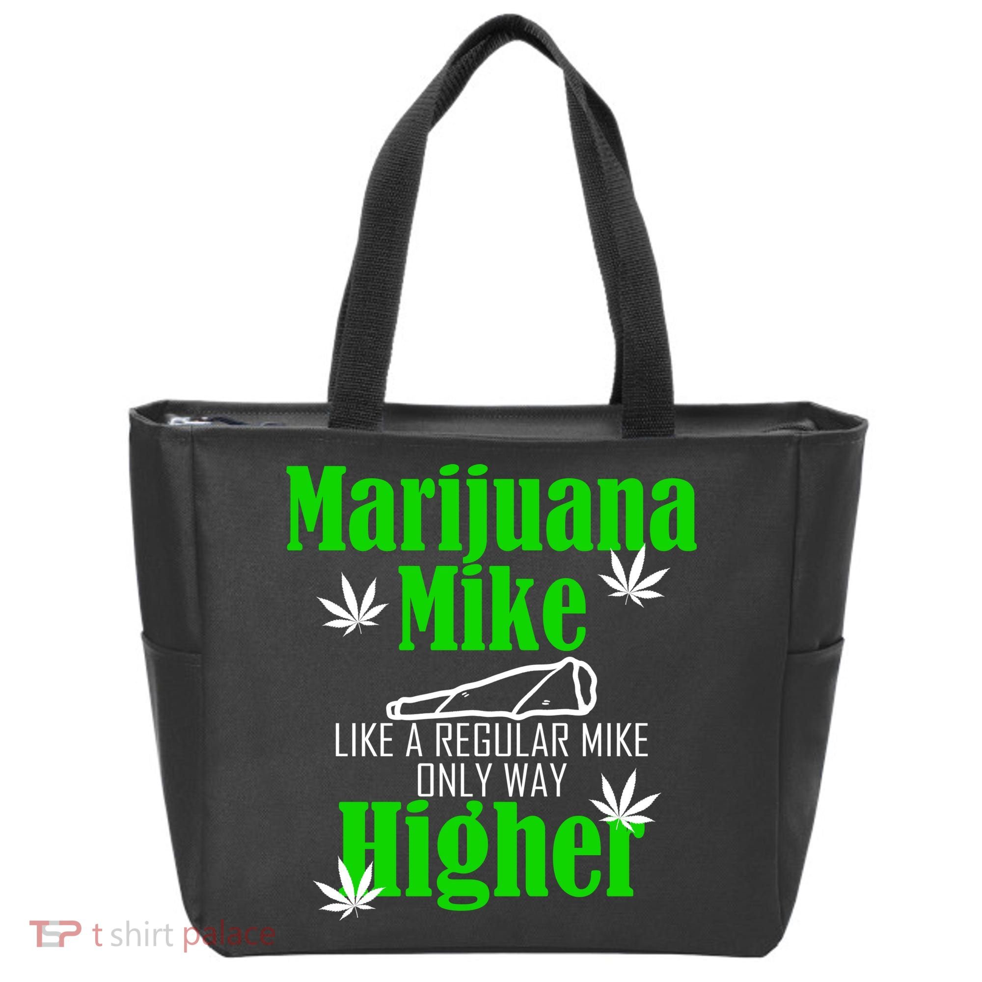 Marijuana Mike Funny Weed 420 Cannabis Tote Bag