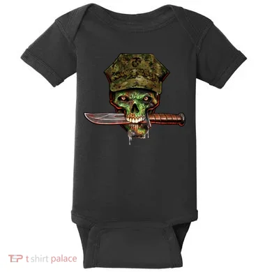 Marine Skull Baby Bodysuit
