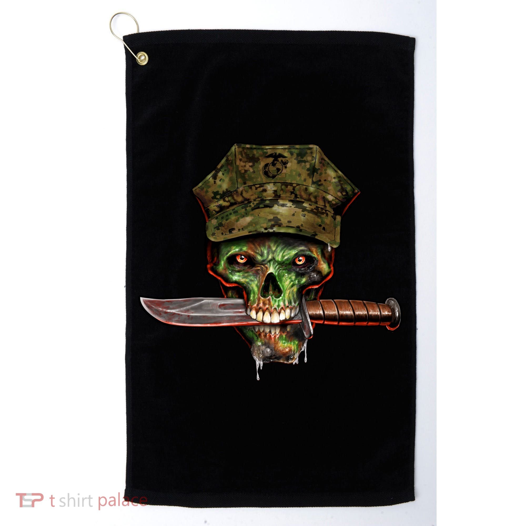 Marine Skull Golf Towel