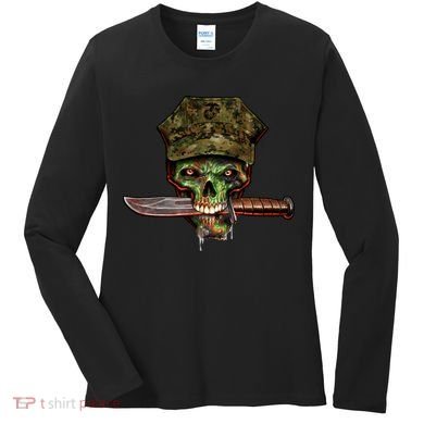 Marine Skull Women's Long Sleeve Shirt