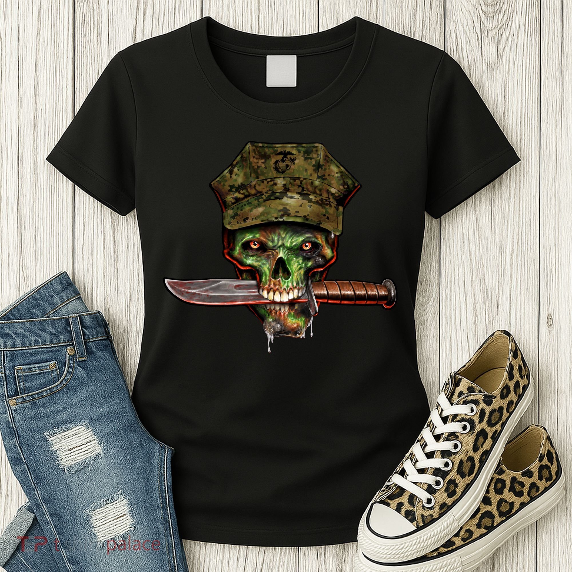Marine Skull Women's T-Shirt