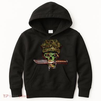 Marine Skull Kids Hoodie
