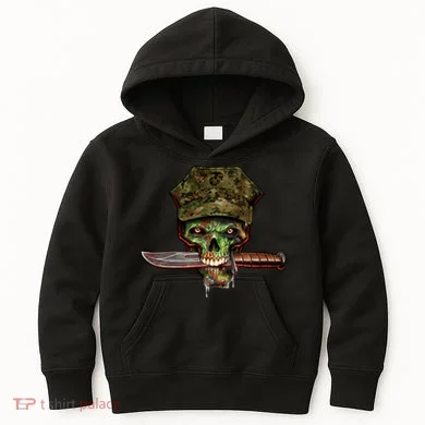Marine Skull Kids Hoodie