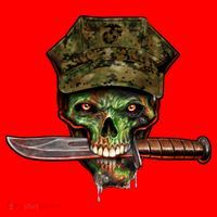 Marine Skull Santa Hat thumb 1