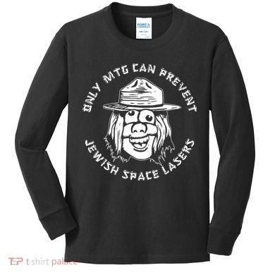 Marjorie Taylor Greene Jewish Space Laser Kids Long Sleeve Shirt