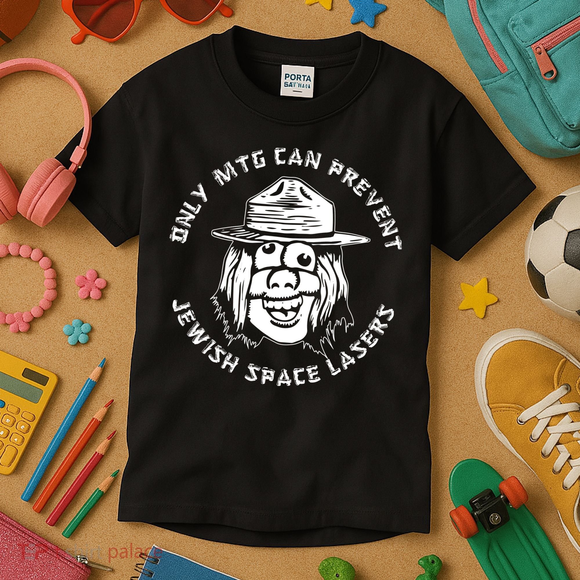 Marjorie Taylor Greene Jewish Space Laser Kids T-Shirt