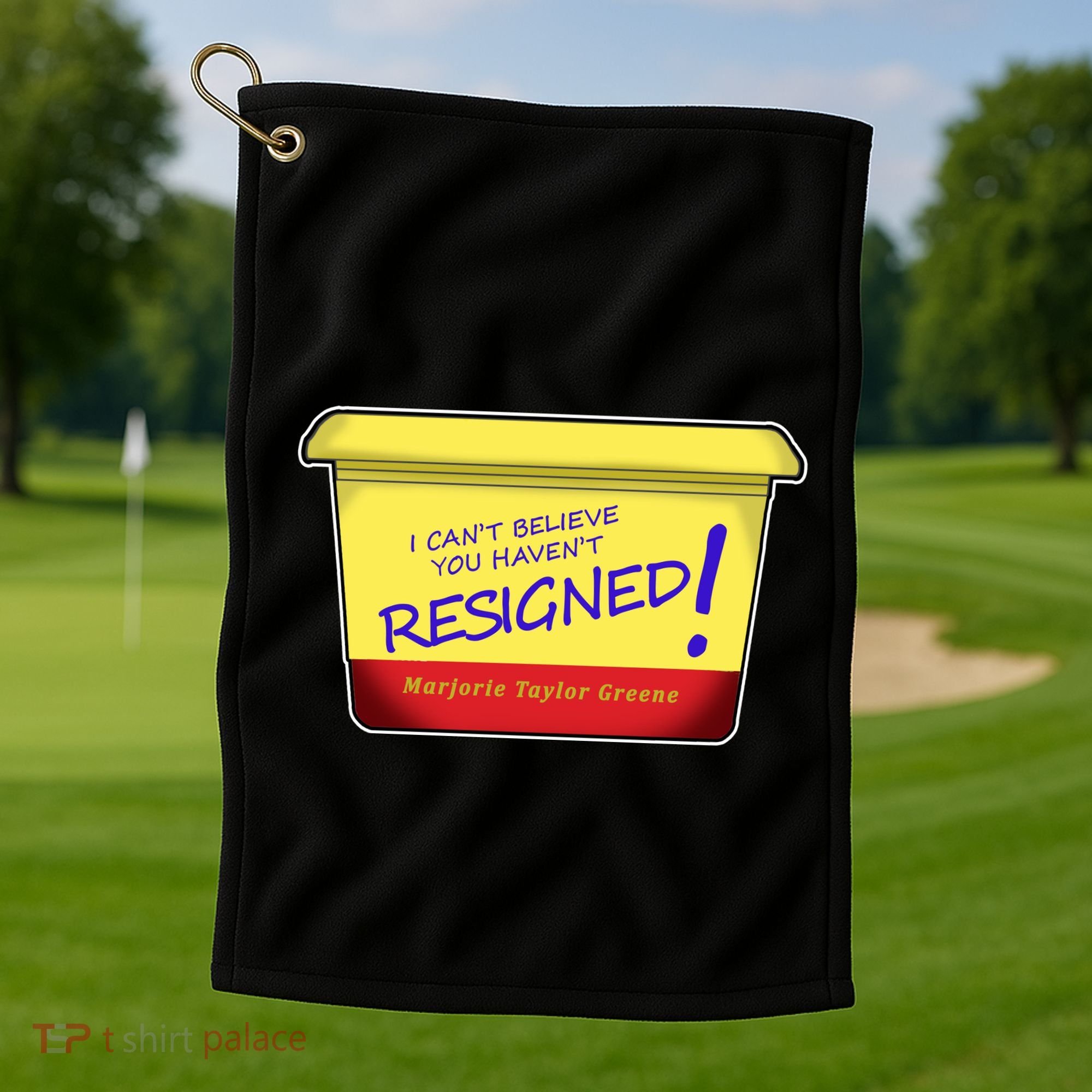 Marjorie Taylor Greene Margarine Politics Golf Towel