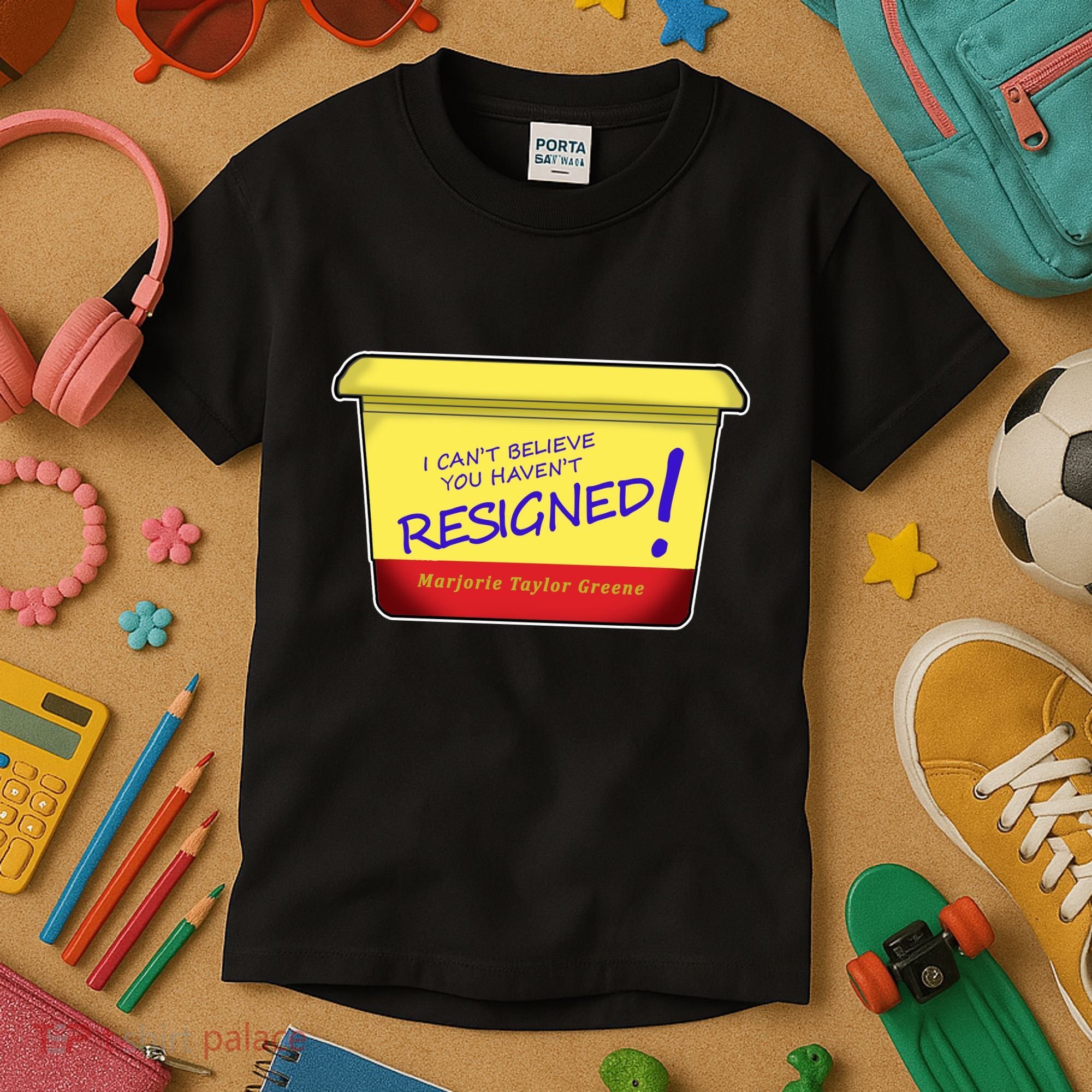 Marjorie Taylor Greene Margarine Politics Kids T-Shirt