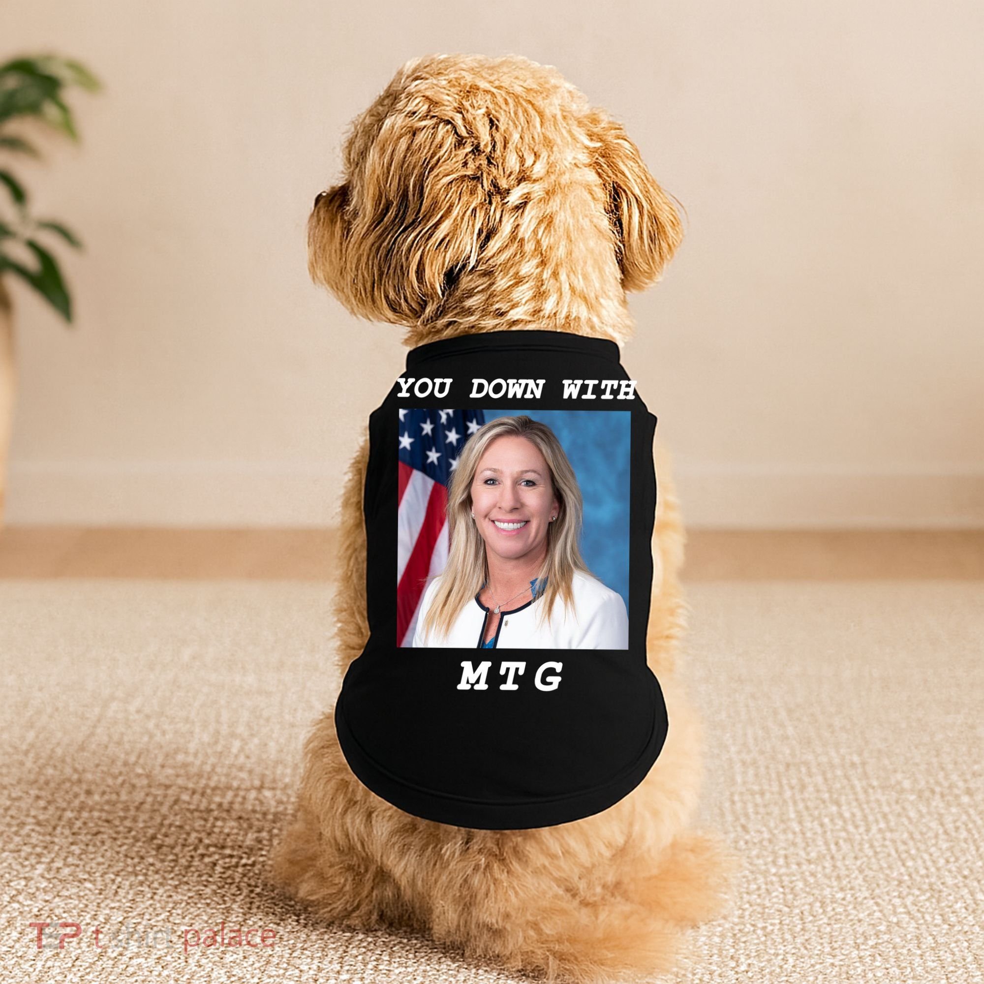 Marjorie Taylor Greene You Down With MTG Doggie Tank