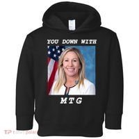 Marjorie Taylor Greene You Down With MTG Toddler Hoodie thumb 0