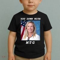 Marjorie Taylor Greene You Down With MTG Toddler T-Shirt thumb 2
