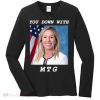 Marjorie Taylor Greene You Down With MTG Women's Long Sleeve Shirt thumb 0