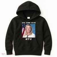 Marjorie Taylor Greene You Down With MTG Kids Hoodie thumb 0