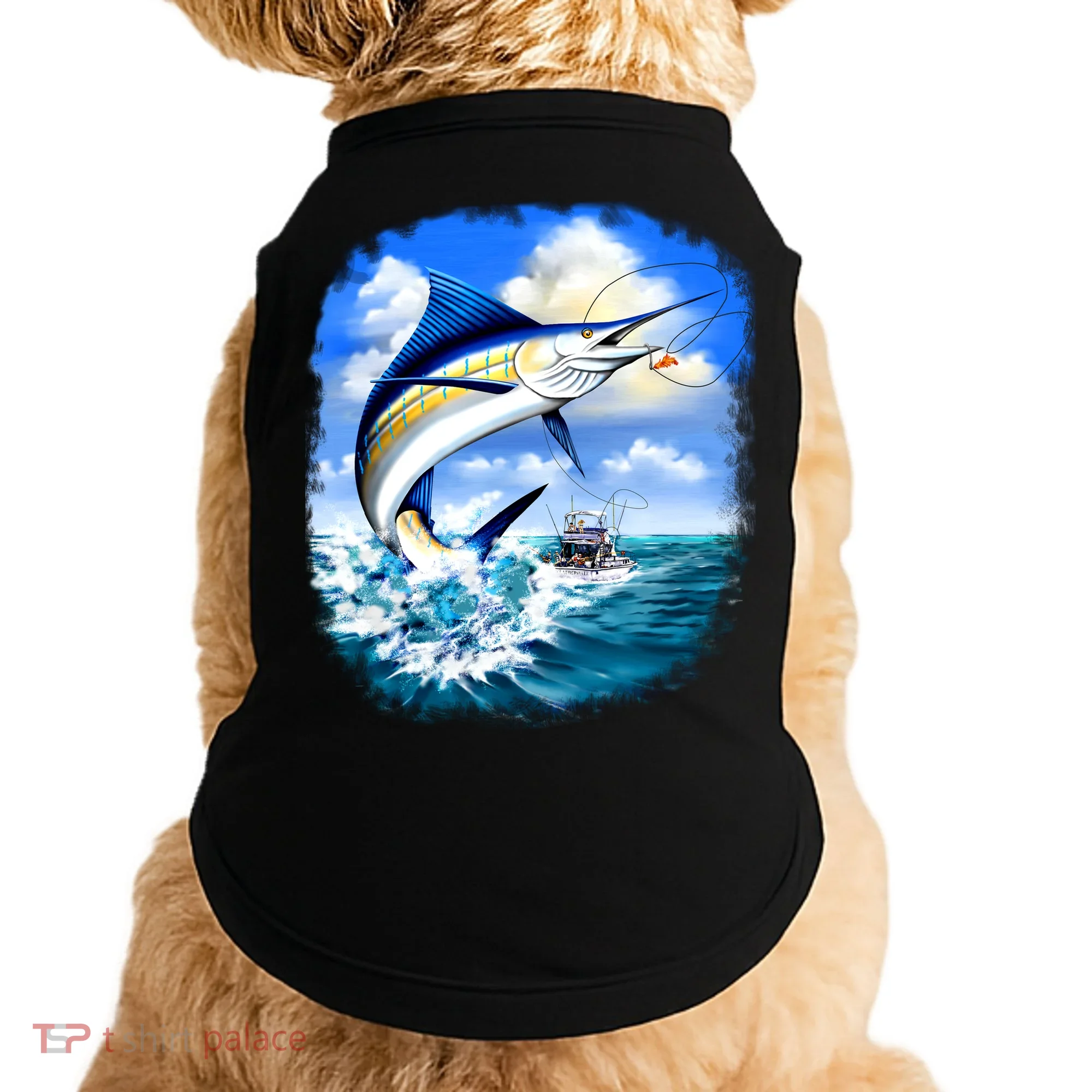 Marlin Fishing Doggie Tank