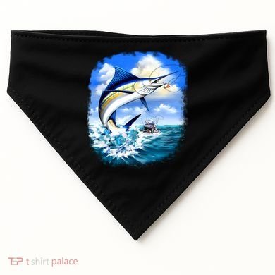 Marlin Fishing USA-Made Doggie Bandana