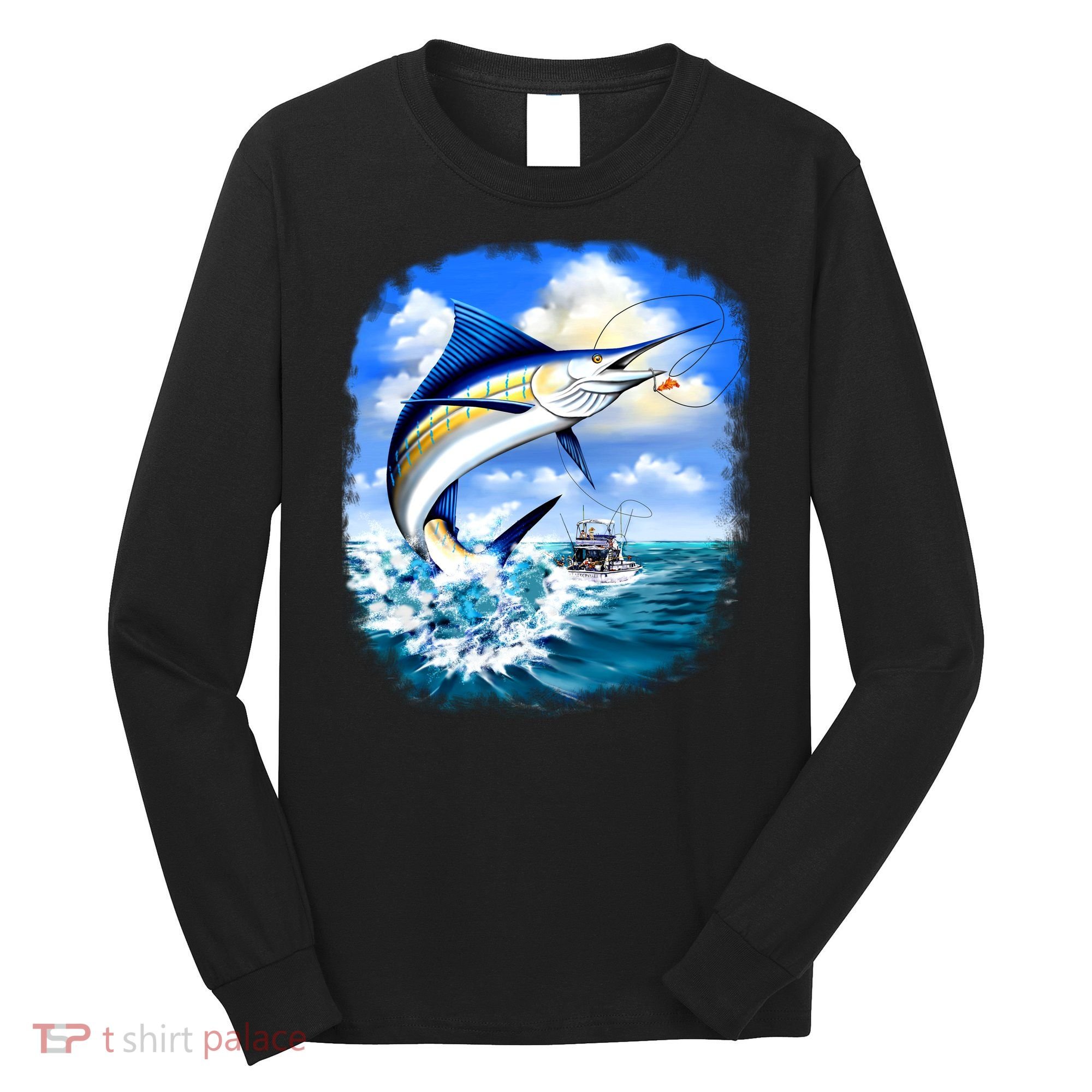 Marlin Fishing Long Sleeve Shirt