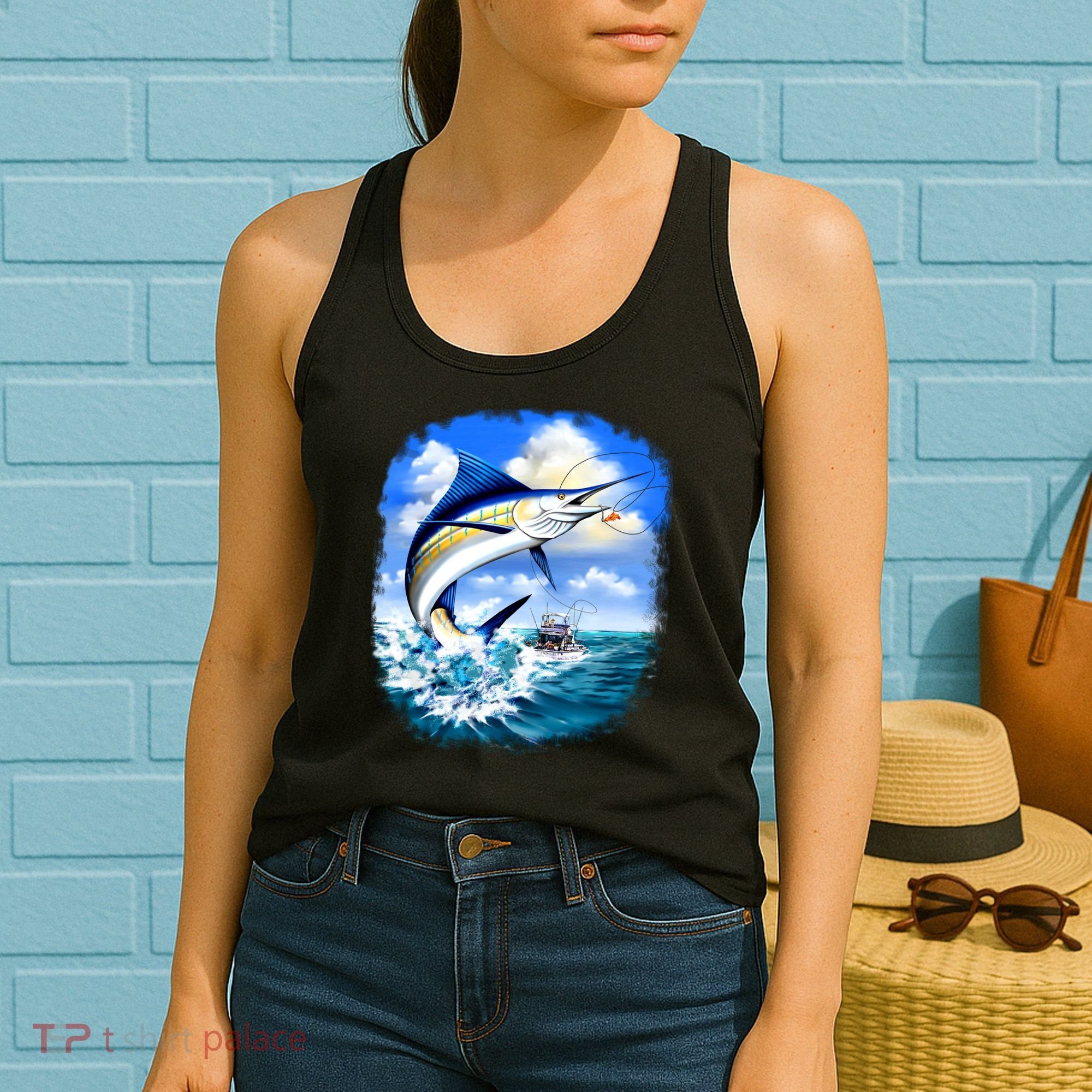 Marlin Fishing Women's Tank Top