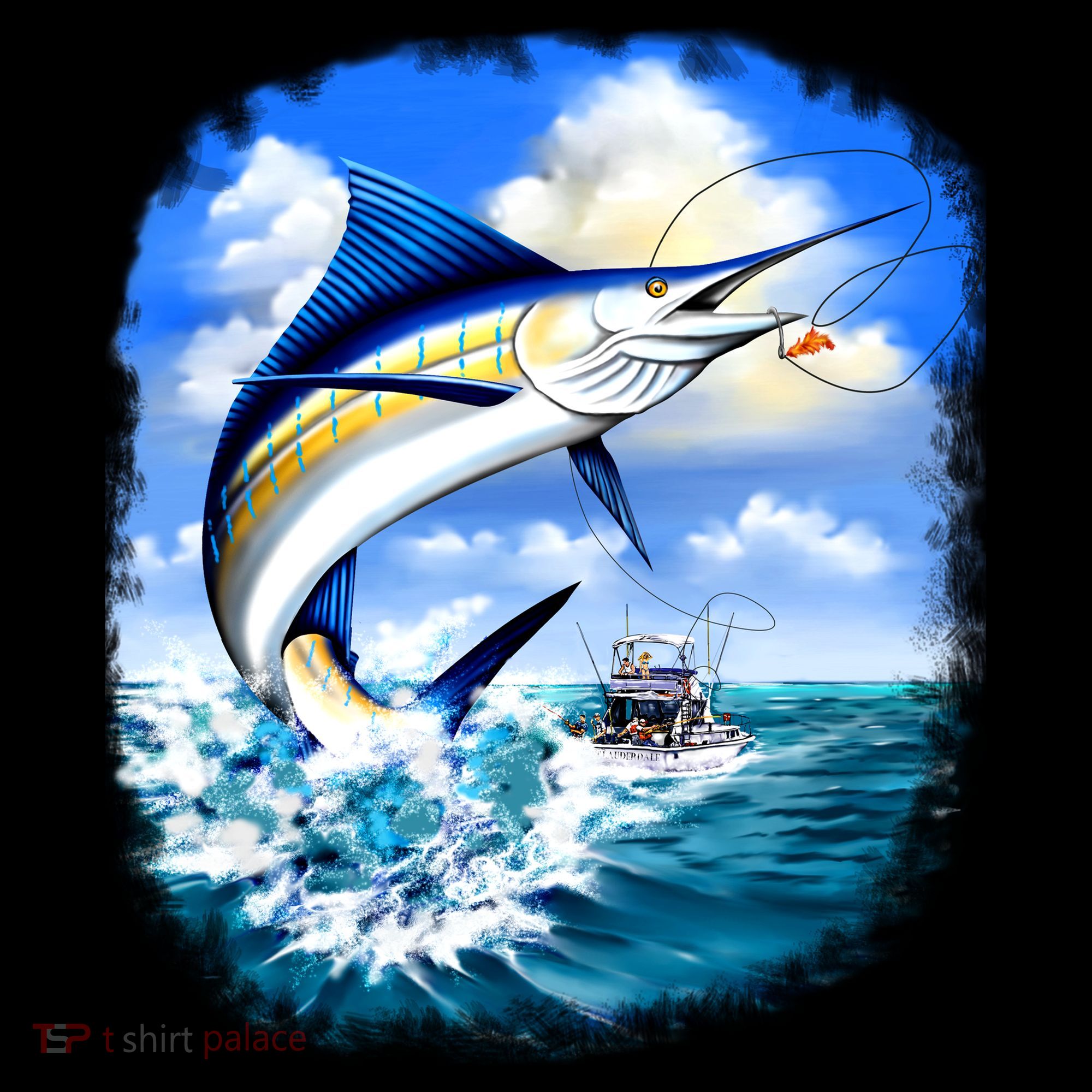 Marlin Fishing Women's Tank Top
