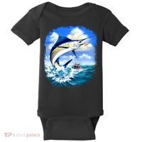 Marlin Fishing Baby Bodysuit thumb 0