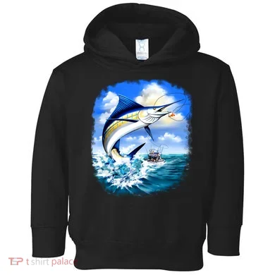 Marlin Fishing Toddler Hoodie