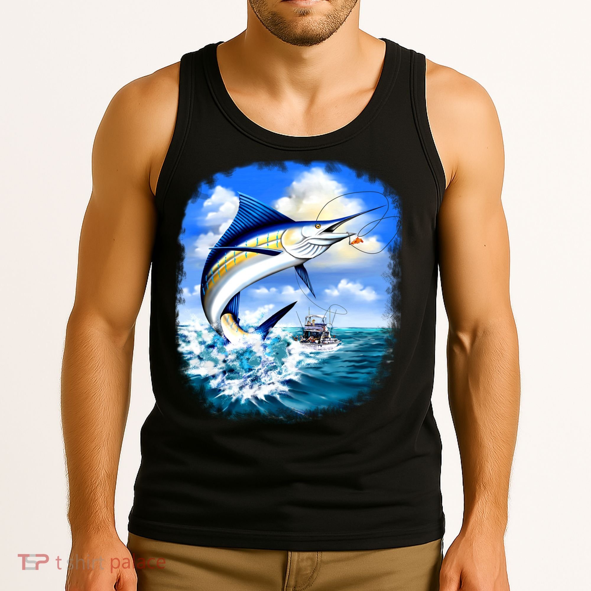 Marlin Fishing Tank Top