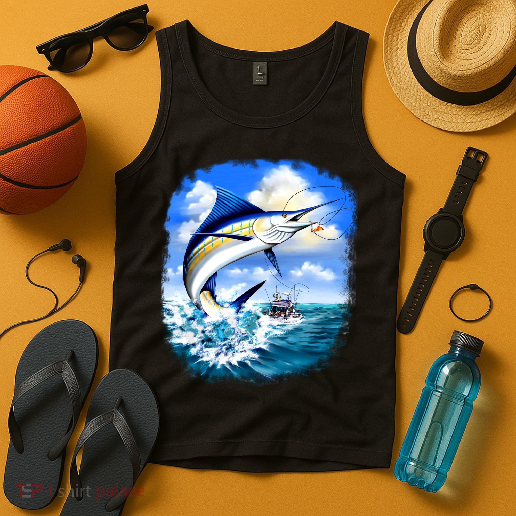 Marlin Fishing Tank Top